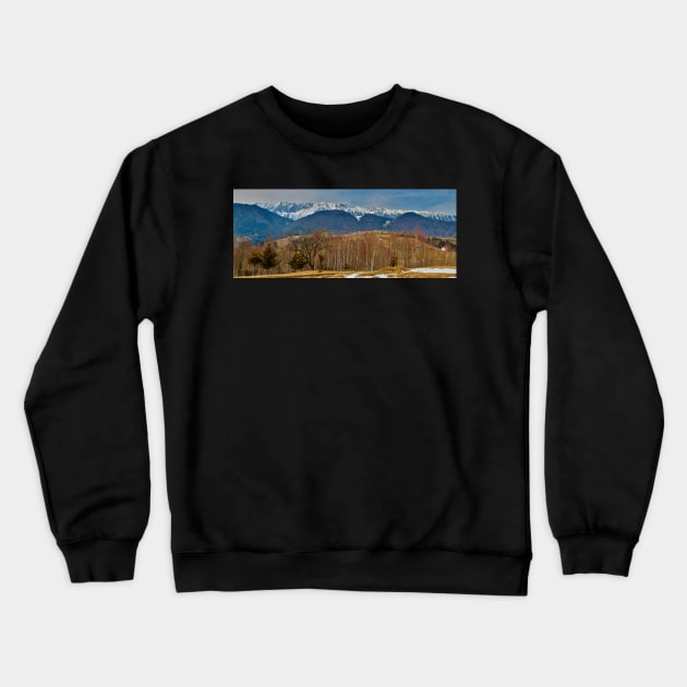 Mountain range and trees Crewneck Sweatshirt by naturalis